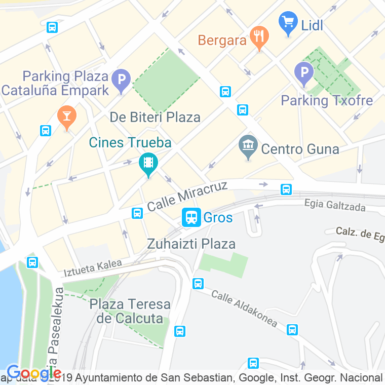 Código Postal calle Huertas en Donostia-San Sebastian