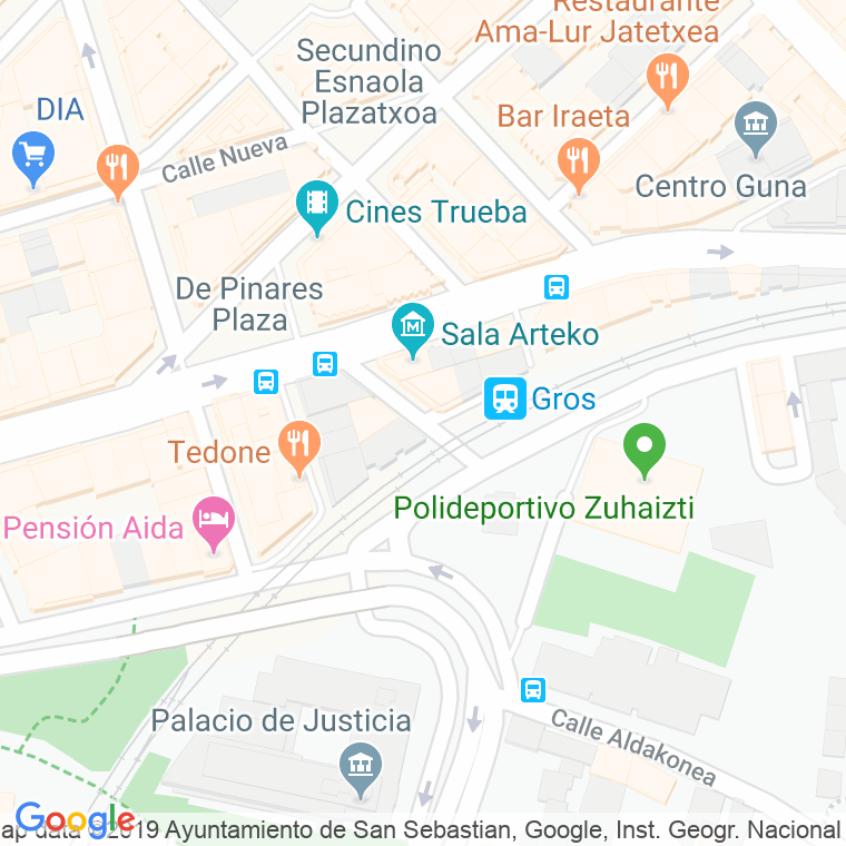 Código Postal calle Misericordia en Donostia-San Sebastian