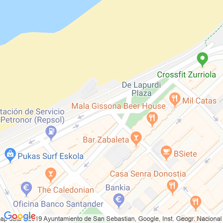 Código Postal calle Lapurdi, plaza en Donostia-San Sebastian