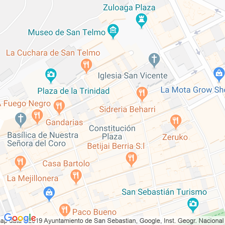 Código Postal calle Juan De Bilbao en Donostia-San Sebastian