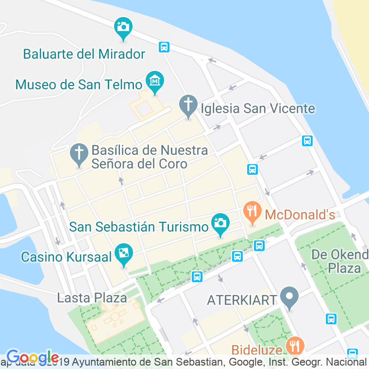 Código Postal calle Pescaderia en Donostia-San Sebastian