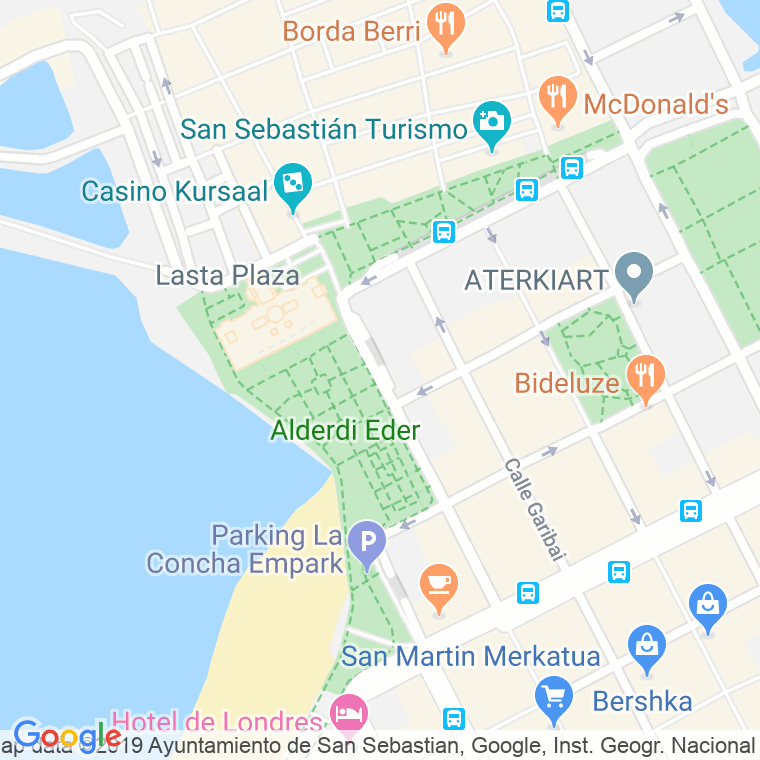 Código Postal calle Hernani en Donostia-San Sebastian