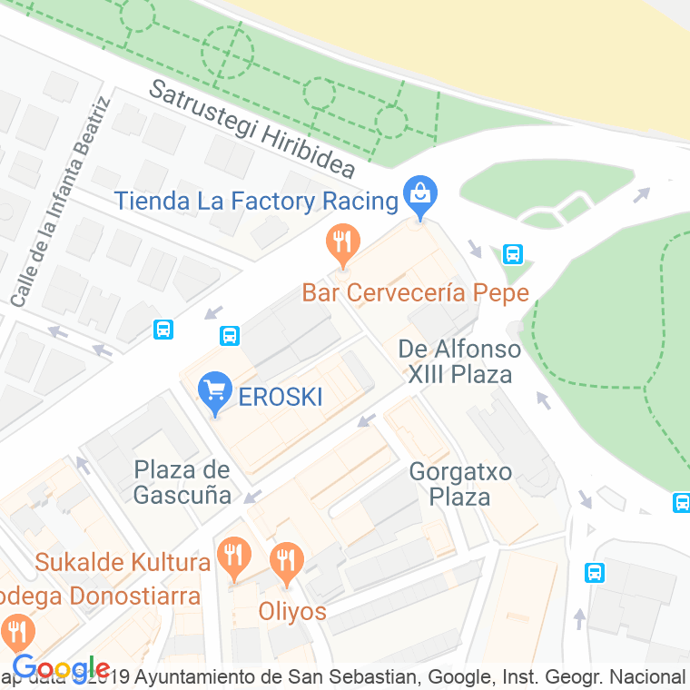 Código Postal calle Errotatxo, plaza en Donostia-San Sebastian