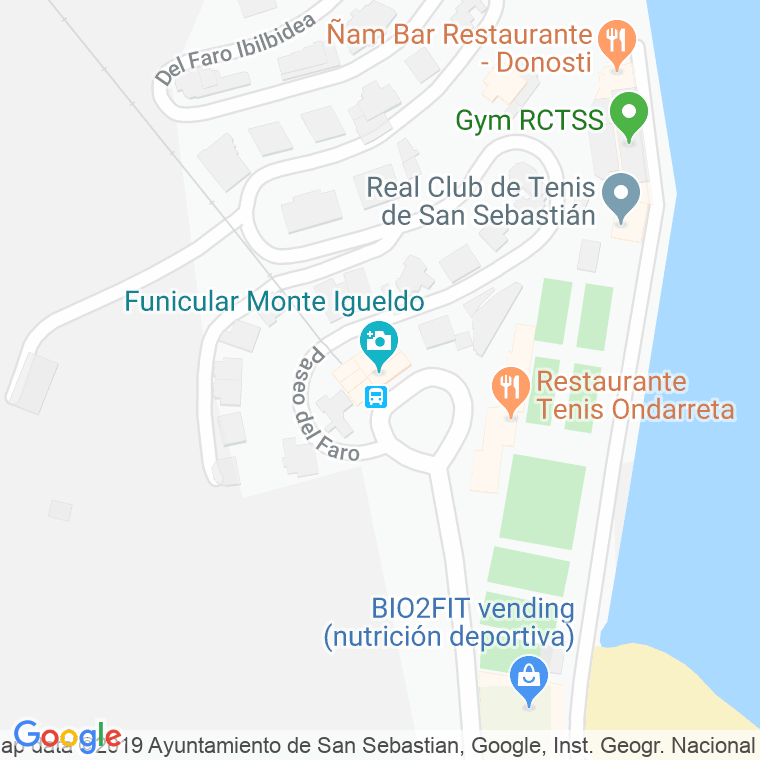 Código Postal calle Igueldo, carretera en Donostia-San Sebastian