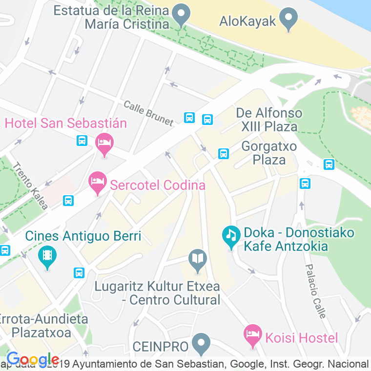 Código Postal calle Matia en Donostia-San Sebastian