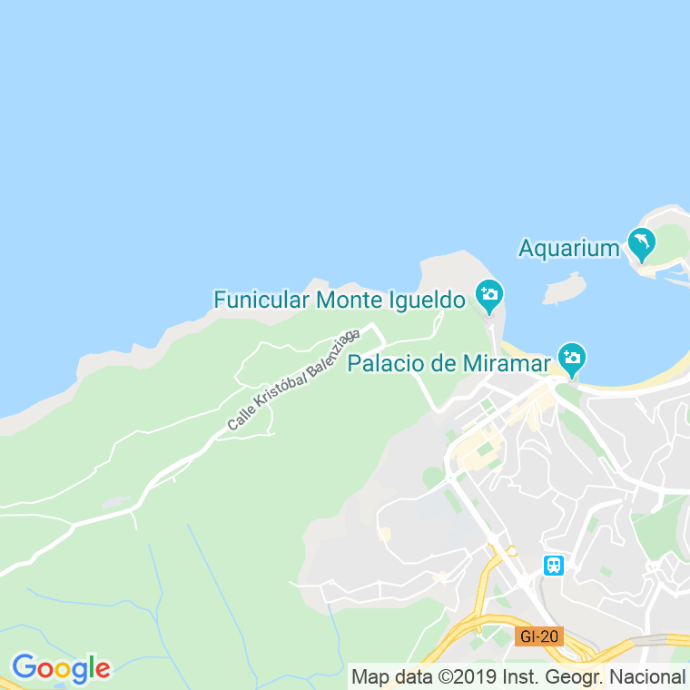 Código Postal calle Monte Igueldo en Donostia-San Sebastian
