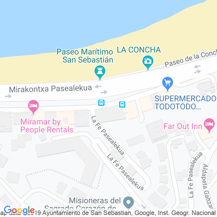 Código Postal calle Suquia en Donostia-San Sebastian