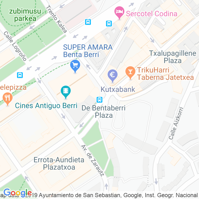 Código Postal calle Venta Berri en Donostia-San Sebastian