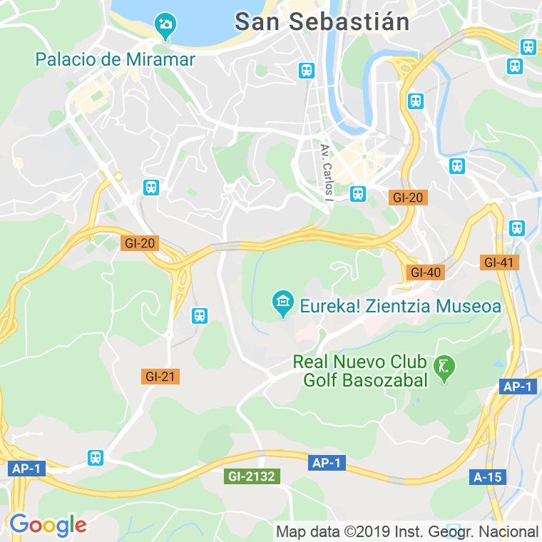 Código Postal calle Frantzisko Lopez Alen en Donostia-San Sebastian