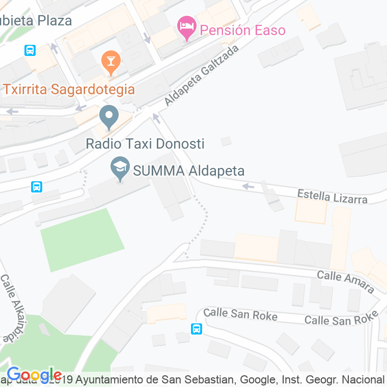 Código Postal calle San Bartolome, De, alto en Donostia-San Sebastian