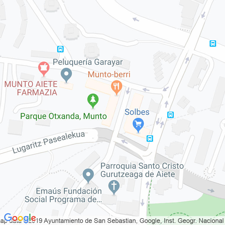 Código Postal calle Mamelenas en Donostia-San Sebastian