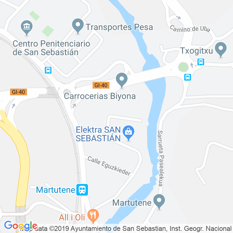 Código Postal calle Apostolado en Donostia-San Sebastian