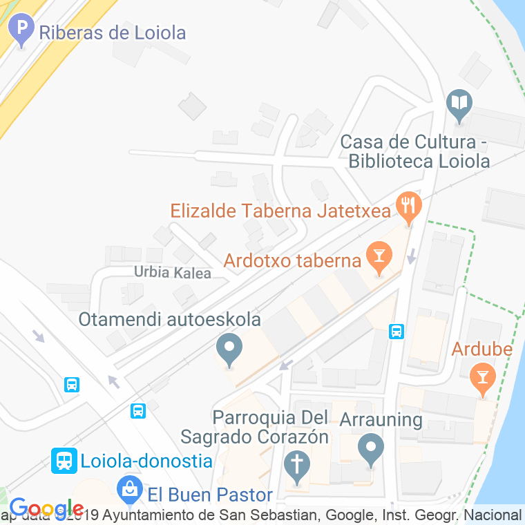Código Postal calle Urbia en Donostia-San Sebastian