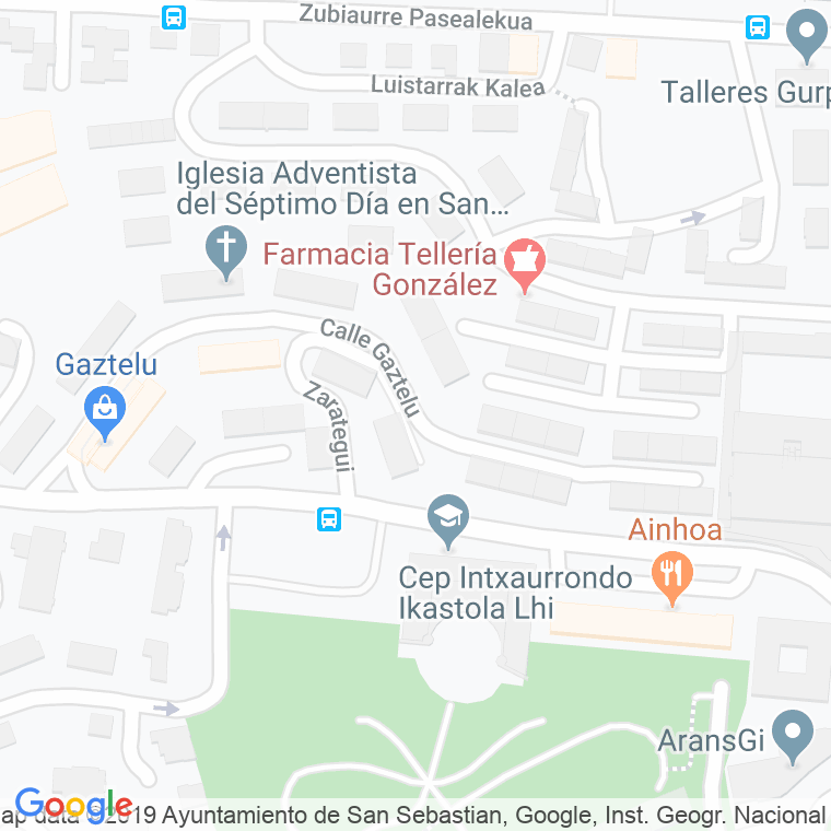 Código Postal calle Gaztela en Donostia-San Sebastian