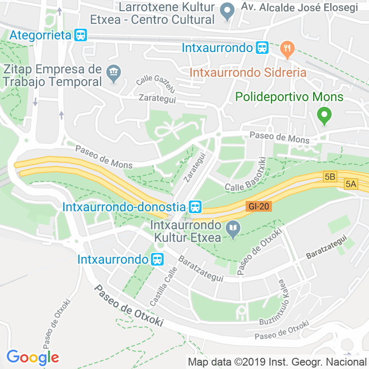 Código Postal calle Zarategui, paseo (Impares Del 41 Al Final)  (Pares Del 28 Al Final) en Donostia-San Sebastian