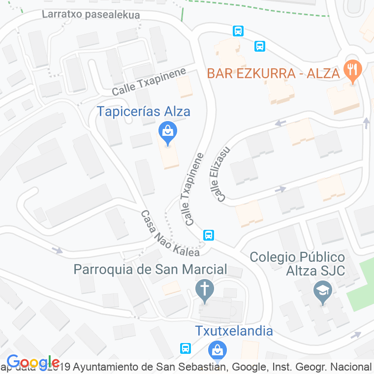 Código Postal calle Txapin Ene en Donostia-San Sebastian