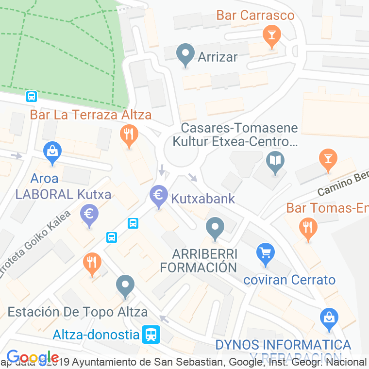 Código Postal calle Arri Berri en Donostia-San Sebastian