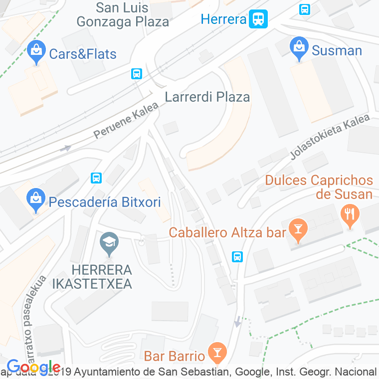 Código Postal calle San Ignacio, calzada en Donostia-San Sebastian