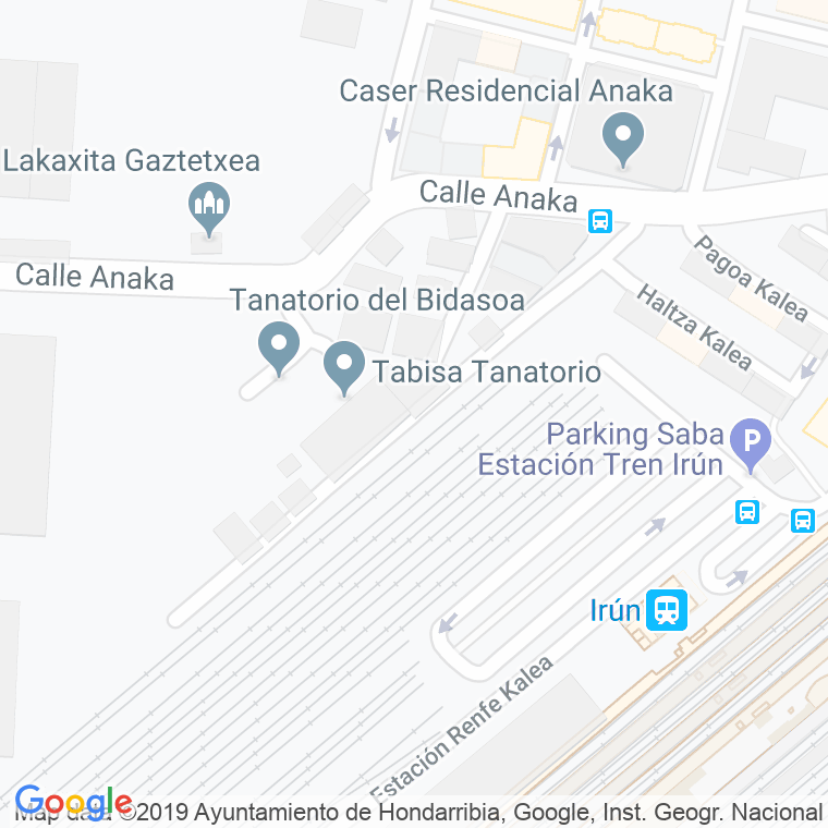 Código Postal calle Gorosti en Irún