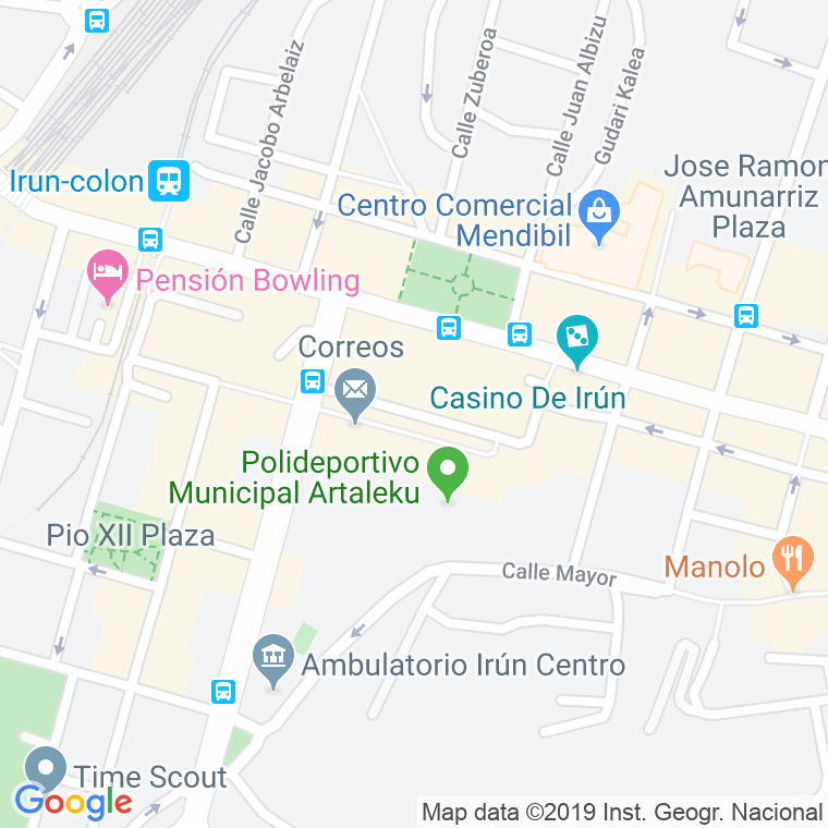 Código Postal calle Luis Maria Tolosa en Irún