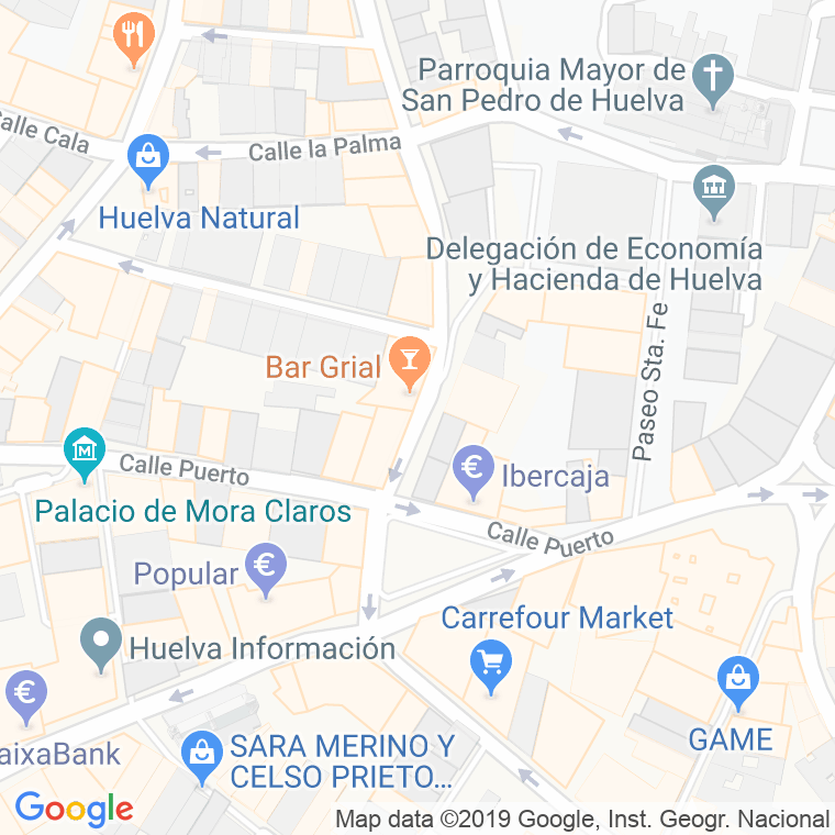 Código Postal calle Ciudad De Aracena en Huelva