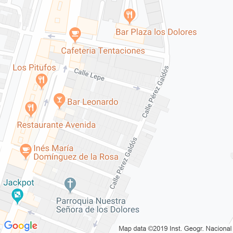 Código Postal calle Badajoz en Huelva