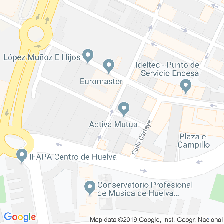 Código Postal calle Bollullos Del Condado en Huelva