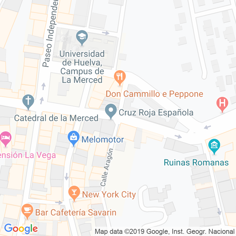 Código Postal calle Buenos Aires, paseo en Huelva