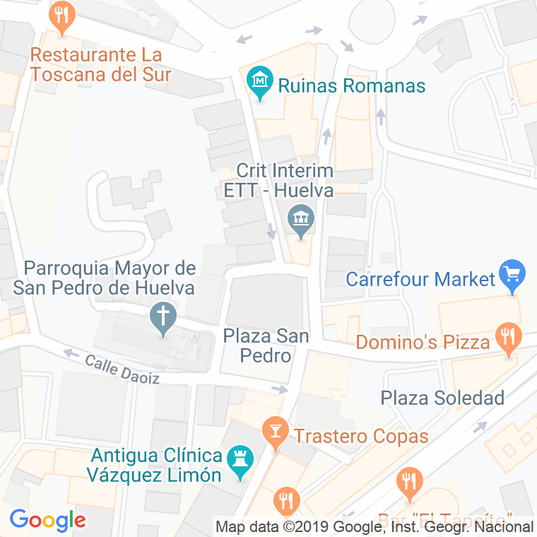 Código Postal calle Alonso Barba en Huelva
