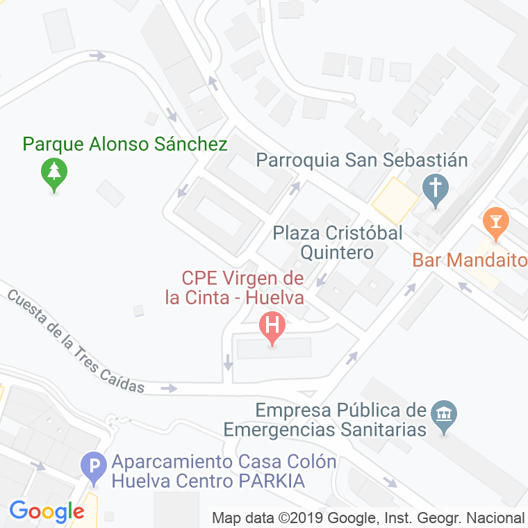 Código Postal calle Guillermo Poole De Arcos en Huelva
