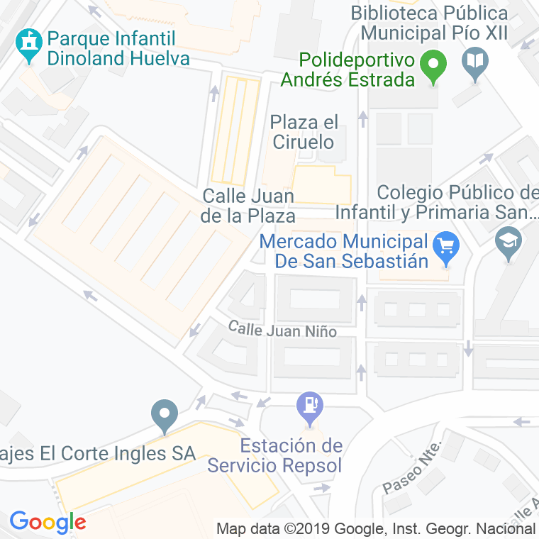 Código Postal calle Paco Isidro en Huelva