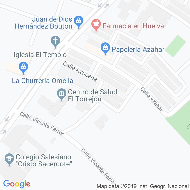 Código Postal calle Alheli en Huelva