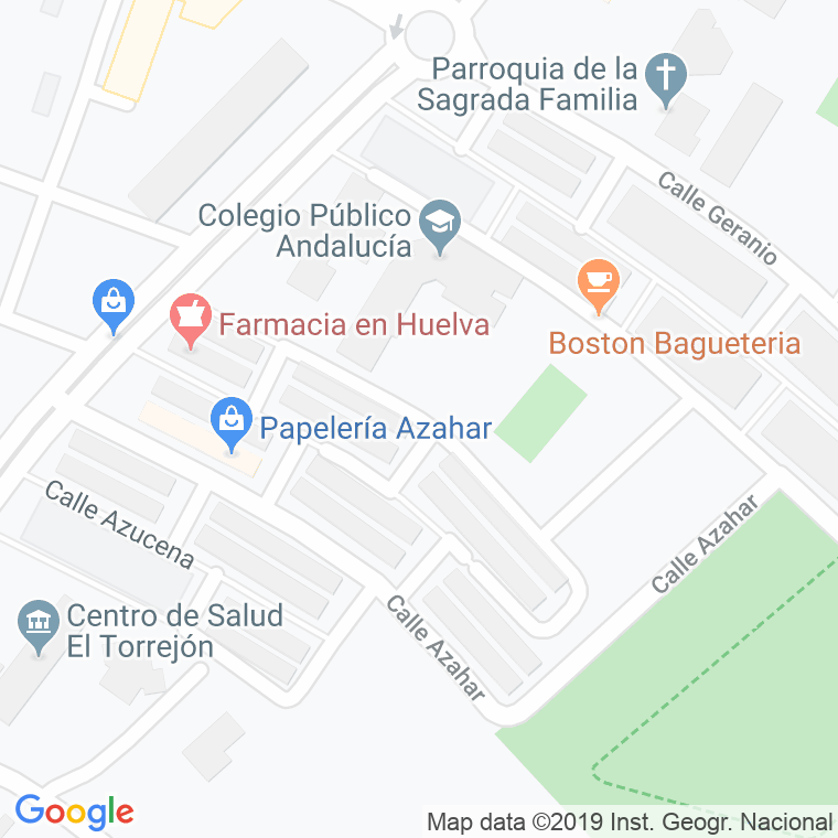 Código Postal calle Camelia en Huelva