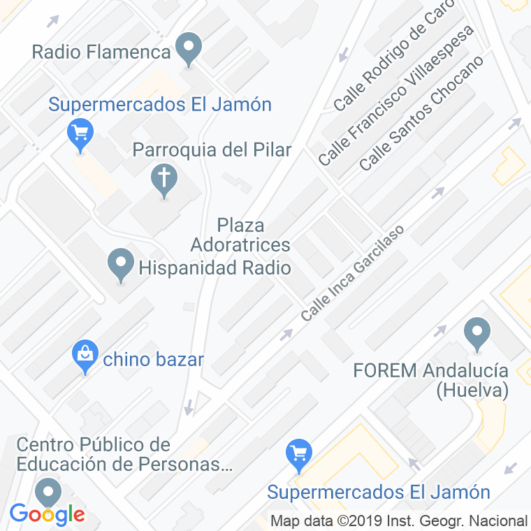 Código Postal calle Campoamor en Huelva