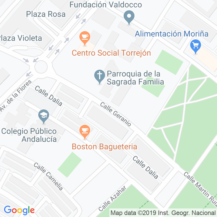 Código Postal calle Geranio en Huelva
