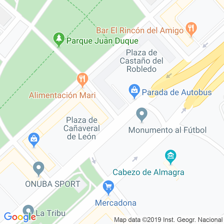 Código Postal calle Granada De Riotinto, La en Huelva