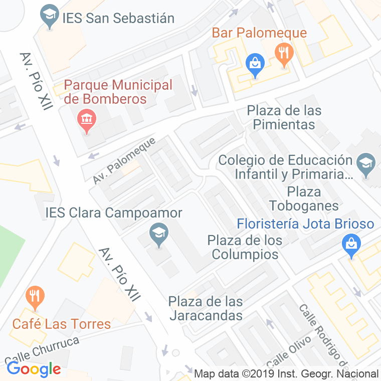 Código Postal calle Escuela De Niñas en Huelva