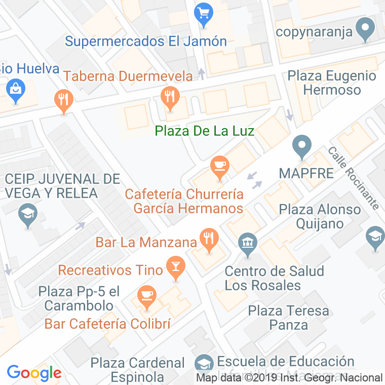 Código Postal calle Fernandez Alvarado en Huelva