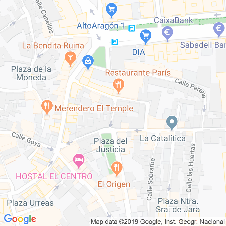 Código Postal calle Conde De Aranda en Huesca