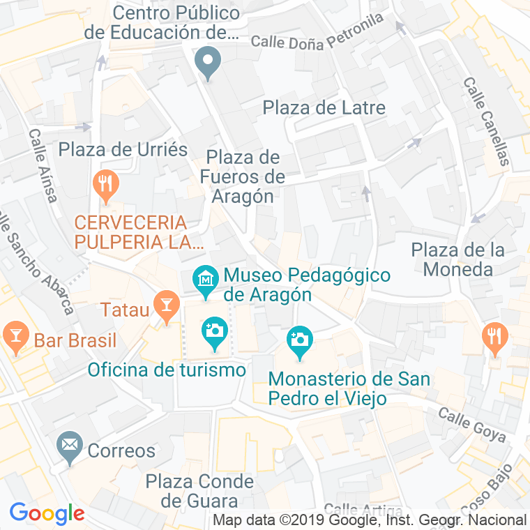 Código Postal calle Mozarabes, travesia en Huesca