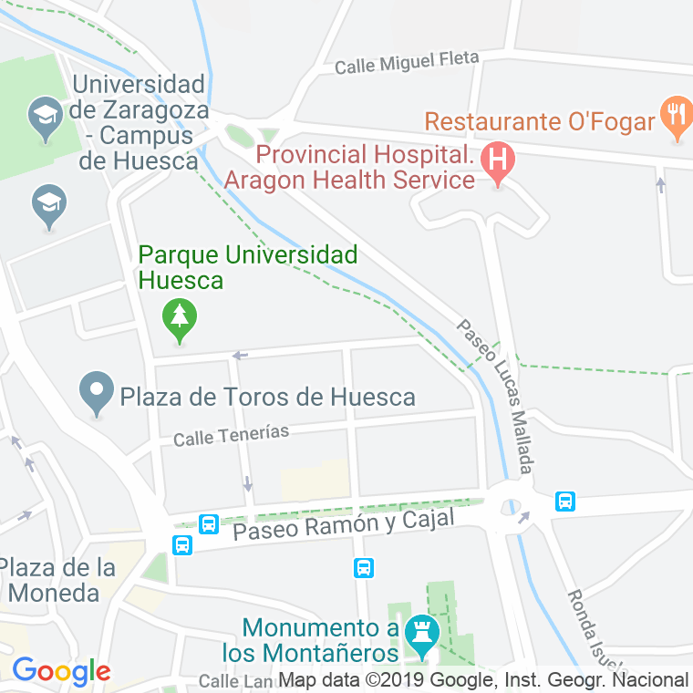 Código Postal calle Pedro Arnal Cavero en Huesca