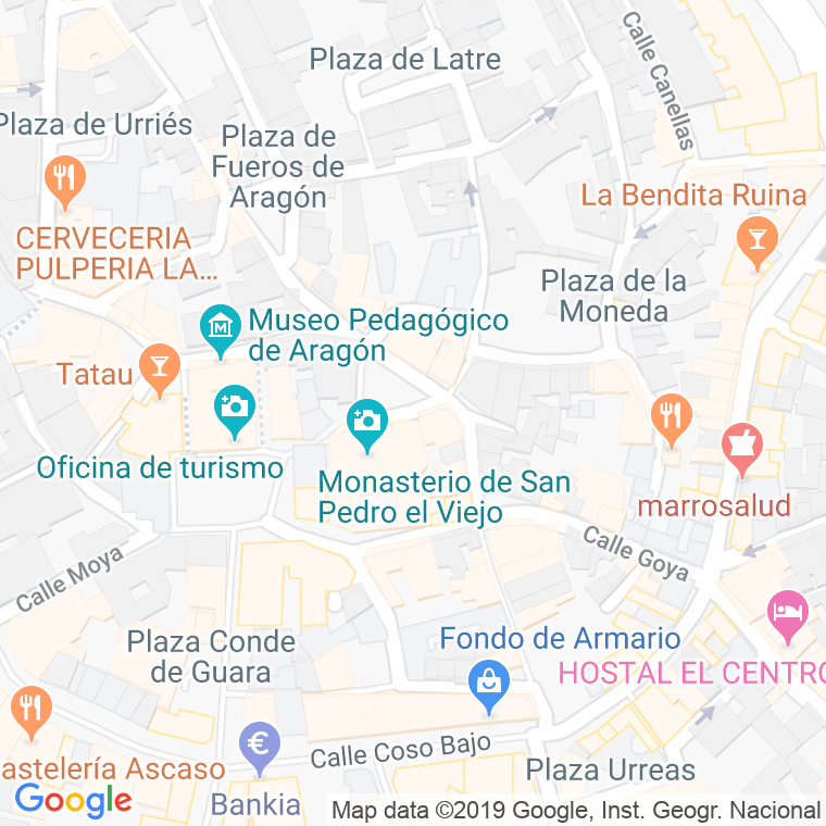 Código Postal calle San Pedro, plaza en Huesca