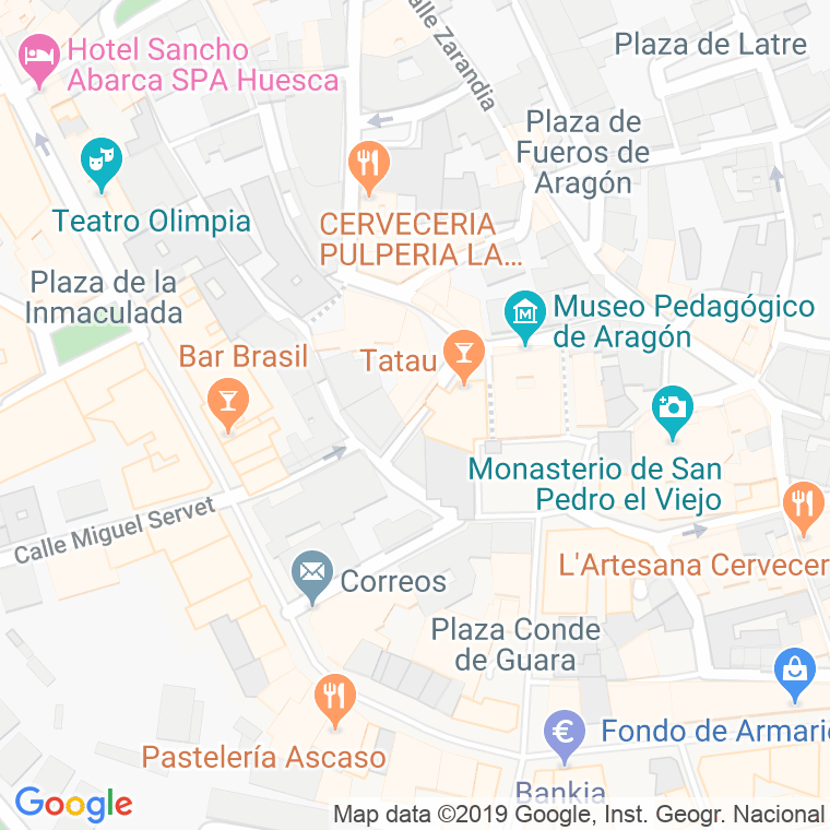 Código Postal calle Azara en Huesca