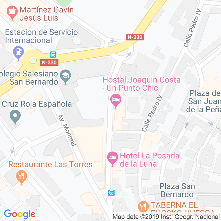 Código Postal calle Joaquin Costa   (Impares Del 1 Al 11)  (Pares Del 2 Al 20) en Huesca