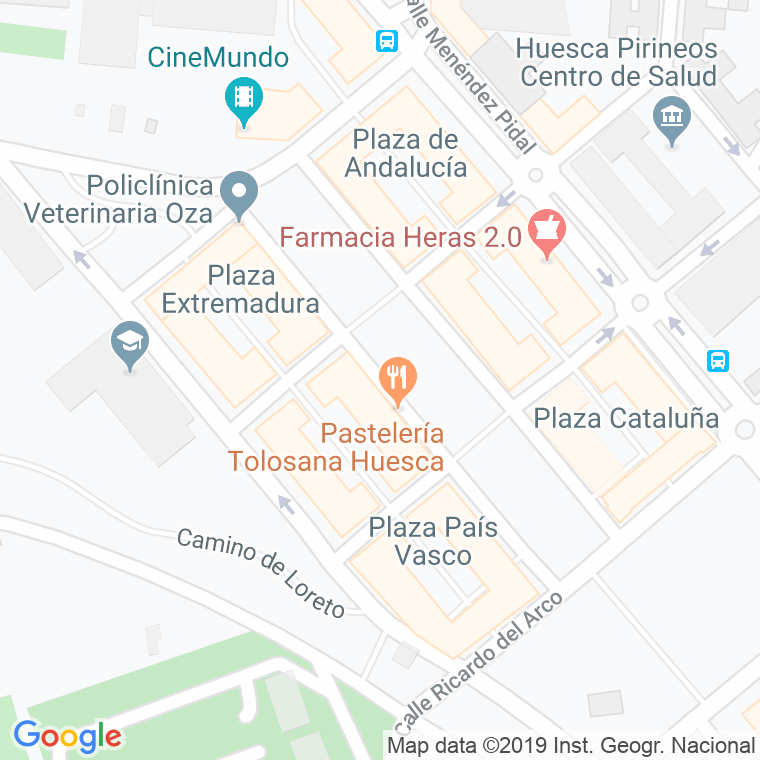 Código Postal calle Autonomias, paseo en Huesca