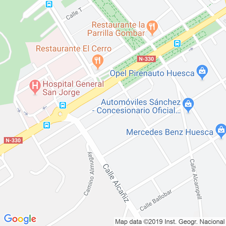 Código Postal calle Binefar en Huesca