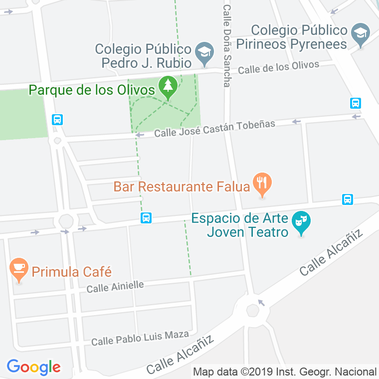 Código Postal calle Burgos, pasaje en Huesca