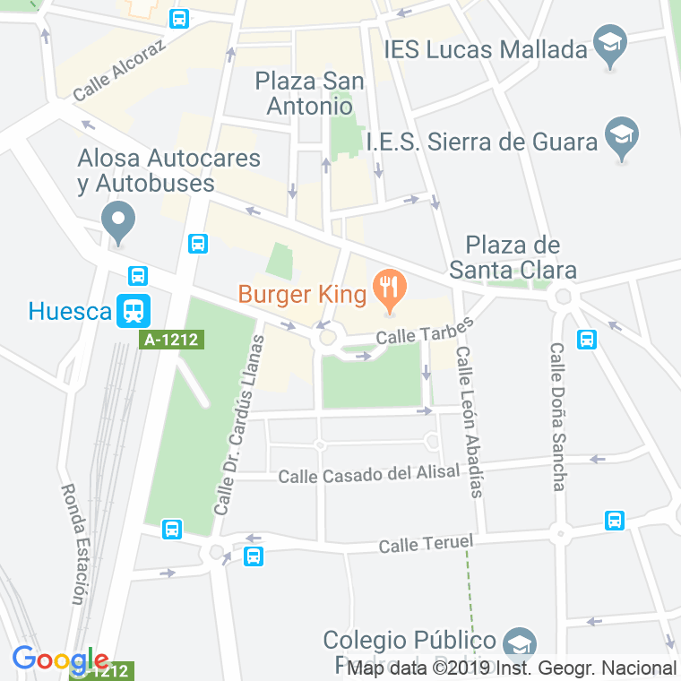 Código Postal calle Tarbes en Huesca