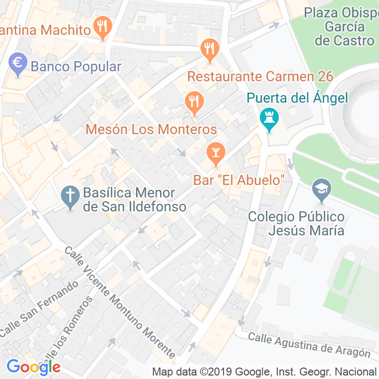 Código Postal calle Bernardas, Las en Jaén