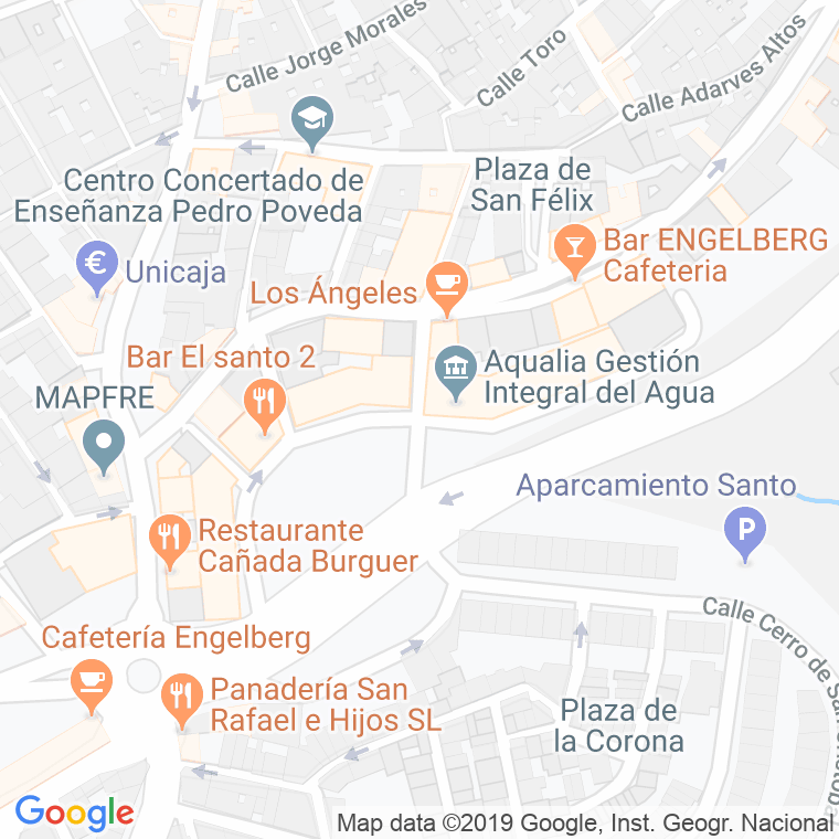 Código Postal calle Huerta Baja en Jaén